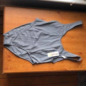 FRANKIS BIKINIS GREY ONE PIECE NWT SIZE MEDIUM